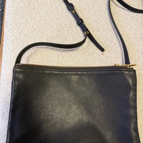 Celine Trio Gray Crossbody Bag - Picture 2 of 16